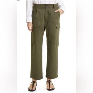 Nili Lotan Yannic Cargo Pant Olive/Army Green